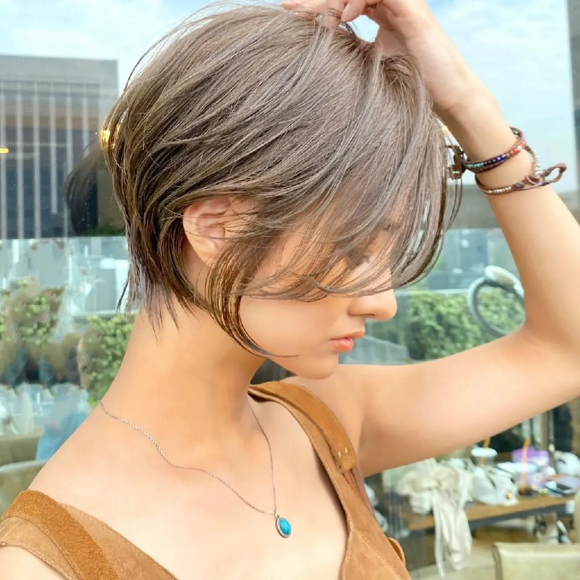 ショート 蘭 翔平のヘアスタイル