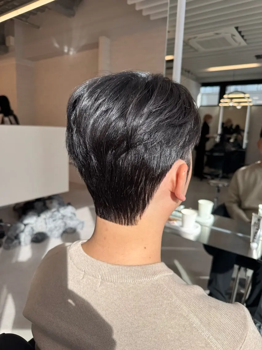 メンズ カット パーマ 韓国式ダウンパーマ 🇰🇷櫻井健のヘアスタイル