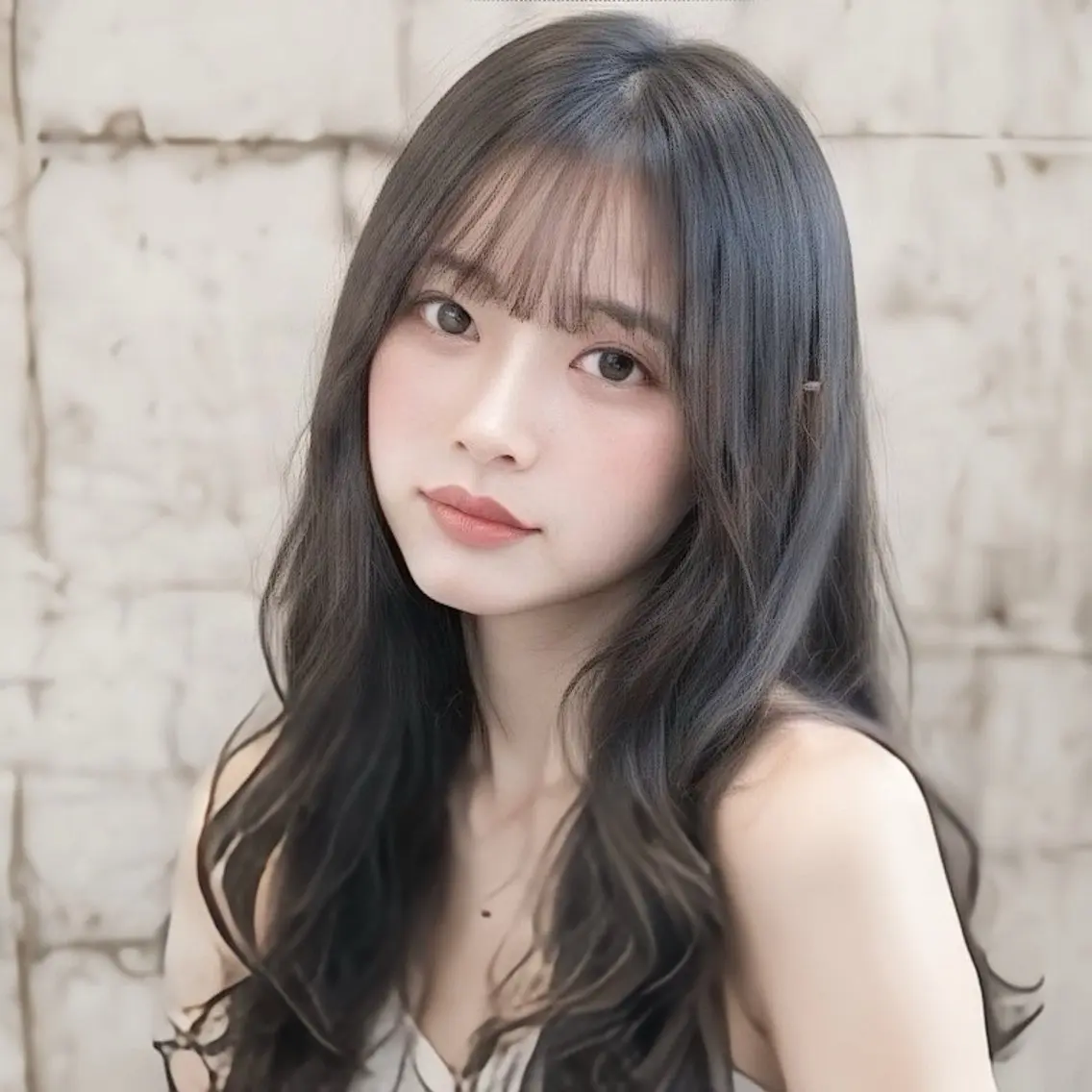 ロング カラー カット ヘアカラー 縮毛矯正 縮毛矯正/レイヤー/ 前髪カット/おばかんのヘアスタイル