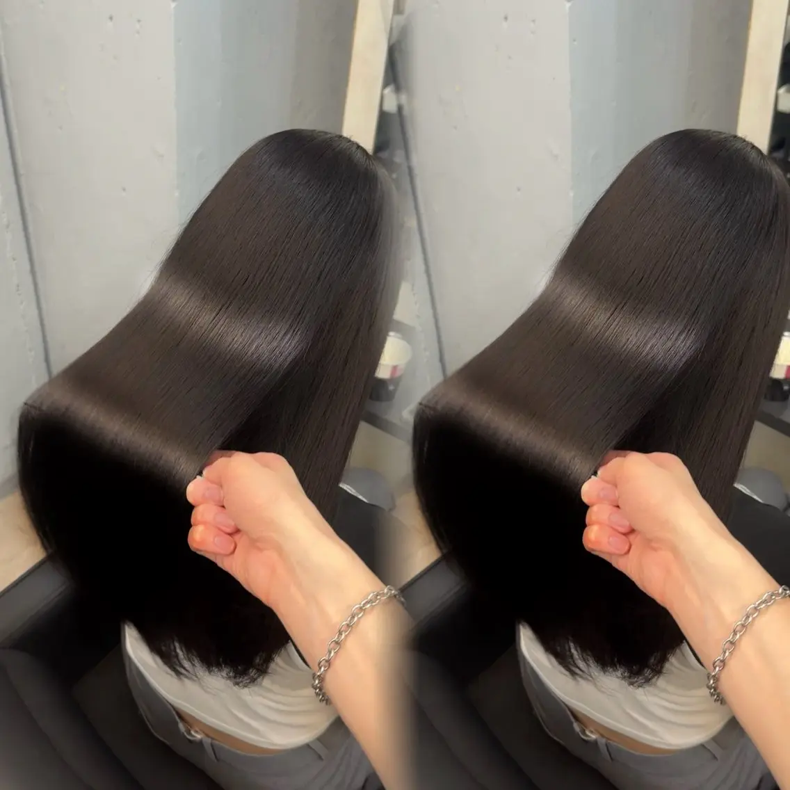 ロング カラー ヘアアレンジ ヘアカラー 縮毛矯正 トリートメント 新宿 /髪質改善/ レイヤー/ヒュウガのヘアスタイル