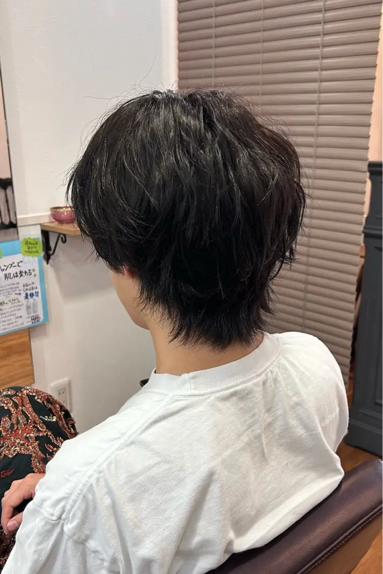 ショート ヘアアレンジ メンズ アッシュ アッシュブラウン 原田 歩実のヘアスタイル