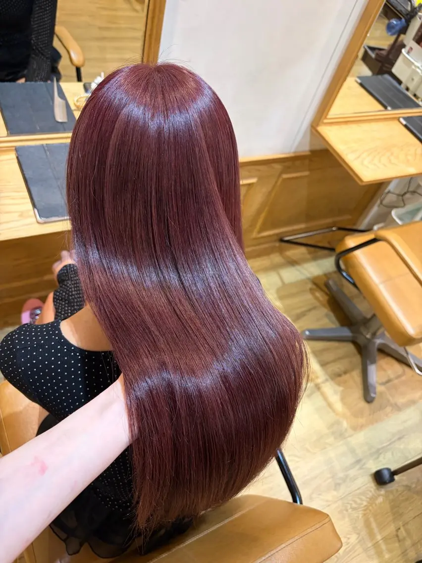 ロング カラー ヘアカラー トリートメント 大人艶髪&Wカラー ✨髪質改善のアユカのヘアスタイル