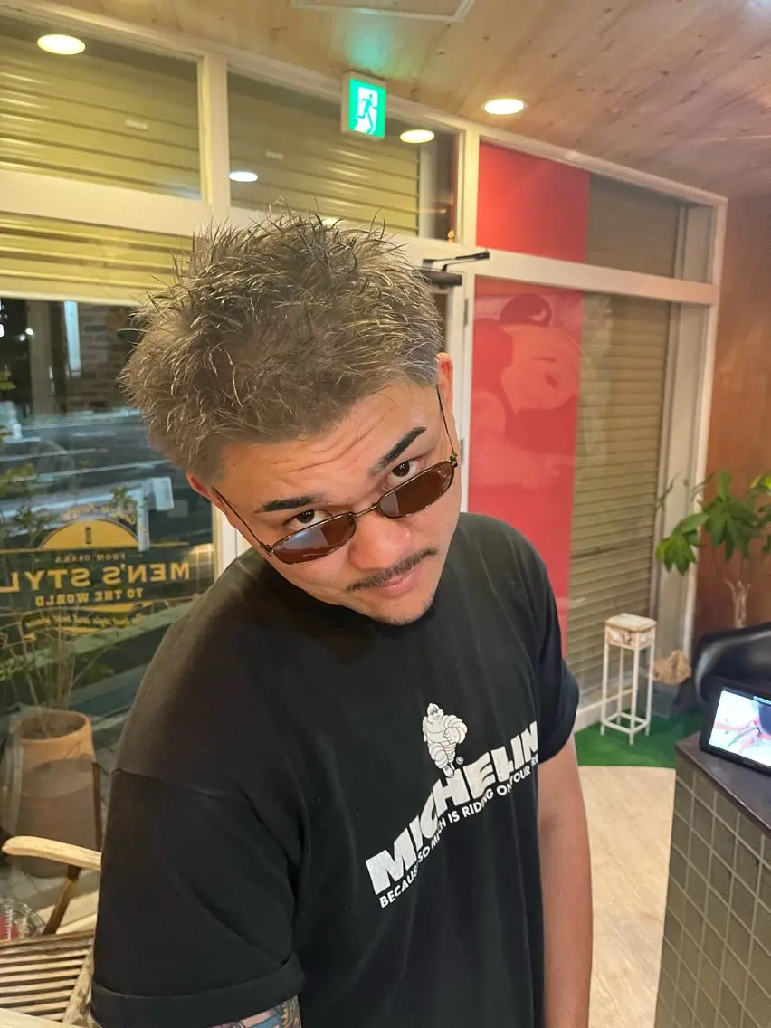 【営業後限定】メンズハイトーンカラー※当店にお客様として来られたことのある方は対象外の写真