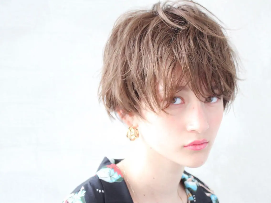ショート カラー カット ヘアカラー トリートメント 🉐レイヤー/塩見 弘樹🉐渋谷のヘアスタイル