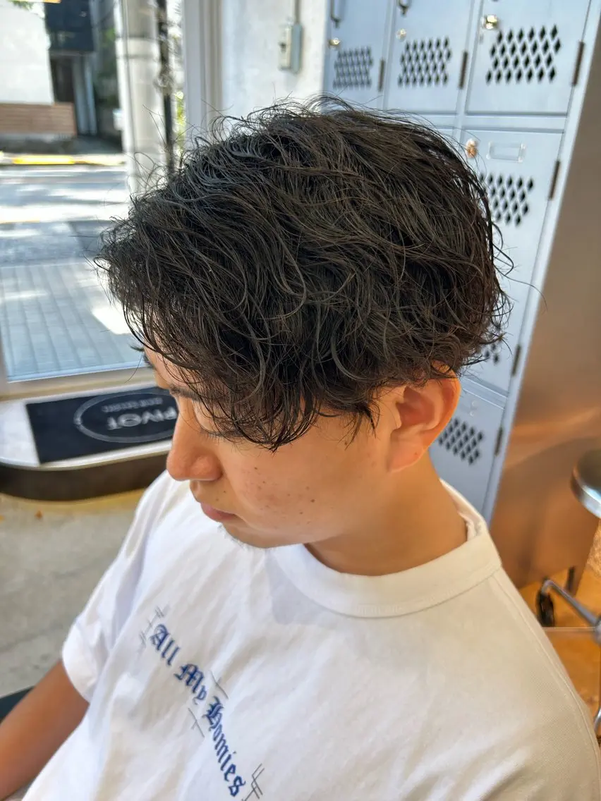 ショート パーマ カット パーマ なかじま しほののヘアスタイル
