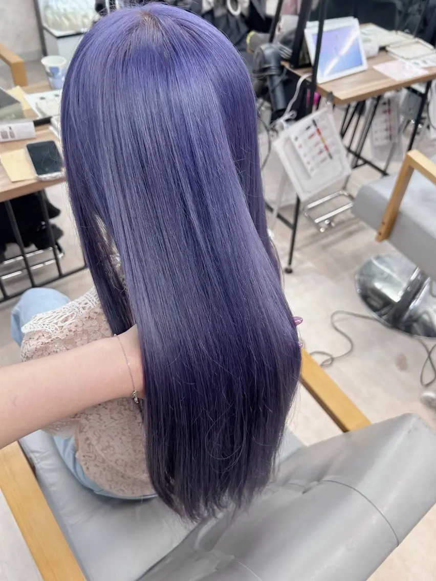 ロング カラー カット ヘアカラー 💕ブリーチ/ヘアメ 🎀YUUKAのヘアスタイル
