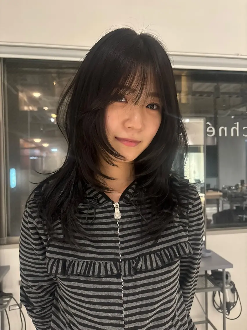 ミディアム カラー らん カラーモデル募集中のヘアスタイル