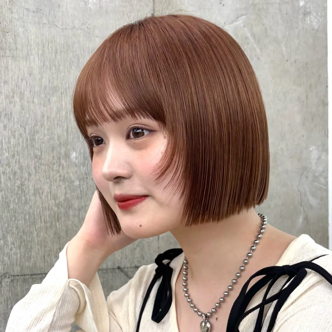ショート カラー ヘアカラー トリートメント 暖色🍇/透明感/ 髪質改善/YUIKOのヘアスタイル