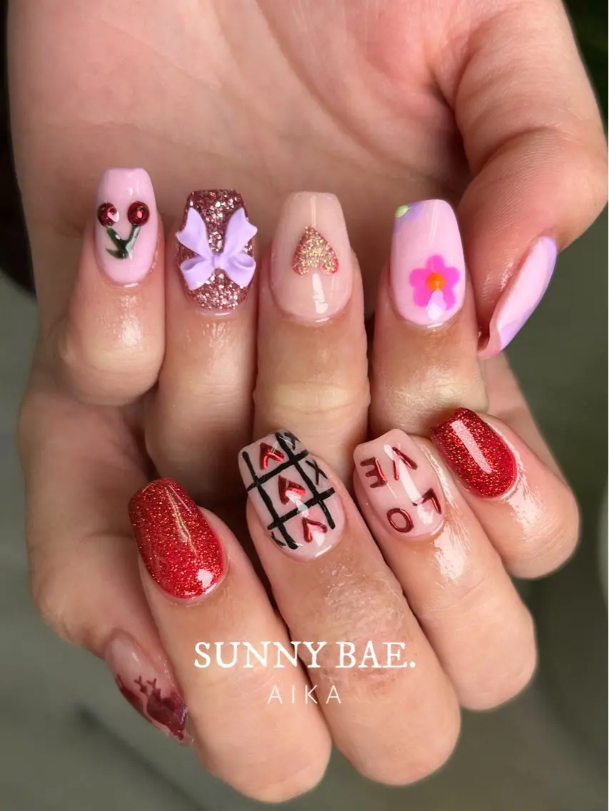 ネイル アートネイル スカルプネイル ショートネイル Made By AIKAのネイルデザイン