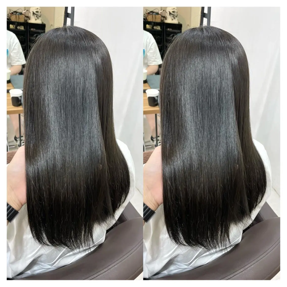 セミロング カラー カット ヘアカラー 縮毛矯正 トリートメント 村山 茉衣のヘアスタイル