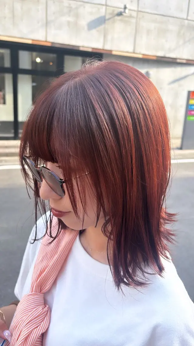 カラー ヘアカラー 🐘おおうちみお🐘 /🍎暖色カラー🌸のヘアスタイル