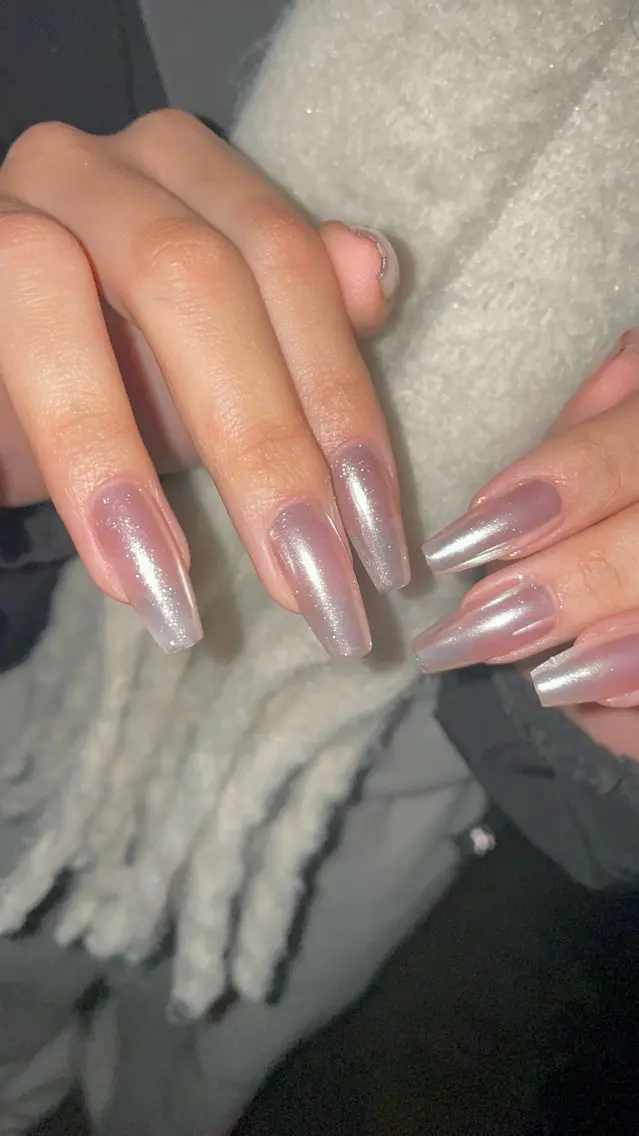 ネイル オーロラネイル ミラーネイル Ri-e's nailのネイルデザイン