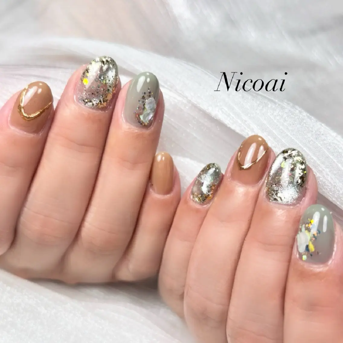 ネイル ニュアンスネイル NailSalon Nicoaiのネイルデザイン