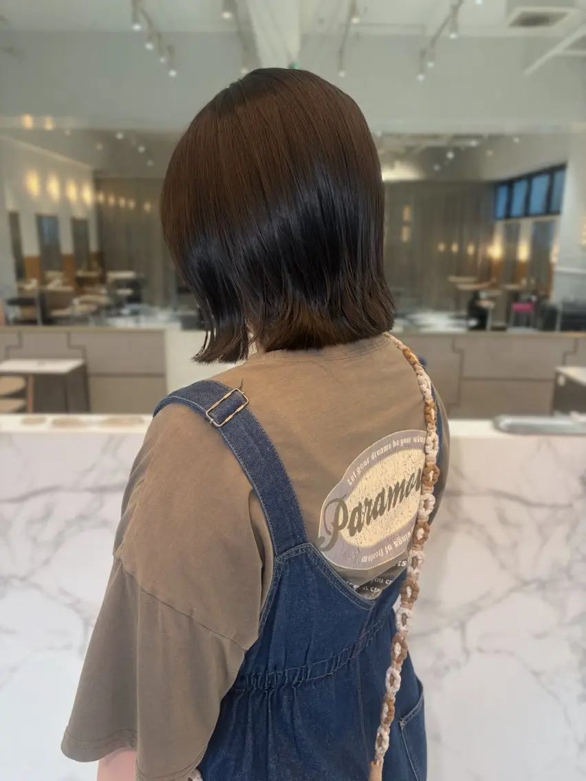 ミディアム ボブ 外ハネヘア カット rurina ꪔ̤̮のヘアスタイル