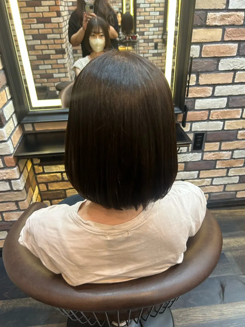 ミディアム カラー INOUE SAKIのヘアスタイル