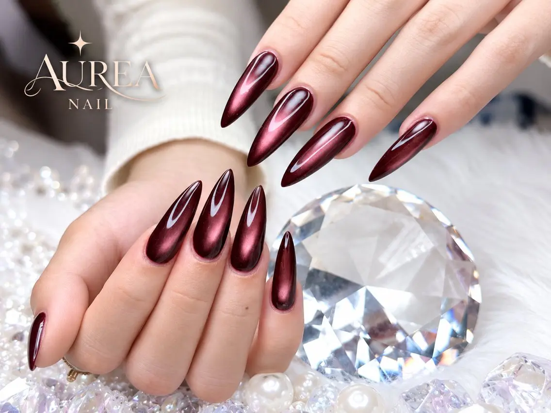 🍓』10本チップ長さ出し+グラデーション💕マグネット可💅の写真