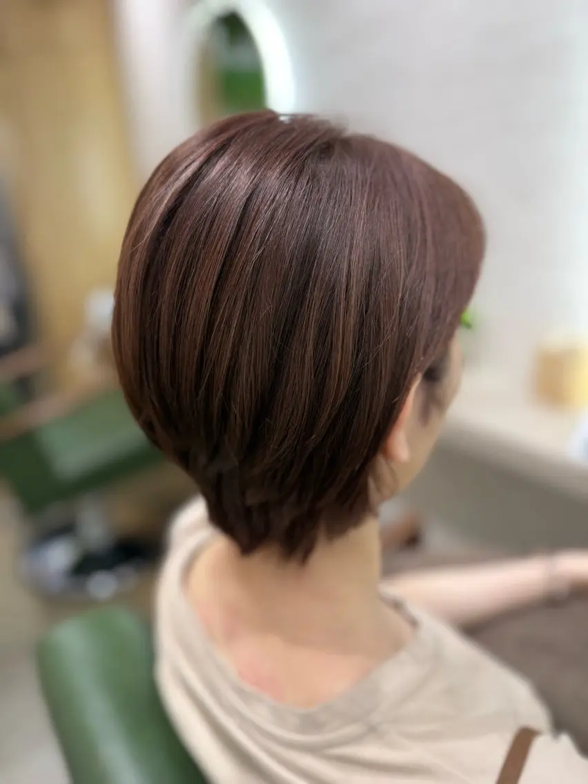 ショート カラー ショートヘア カット ヘアカラー トリートメント 縮毛矯正/ /関内/あべももこのヘアスタイル