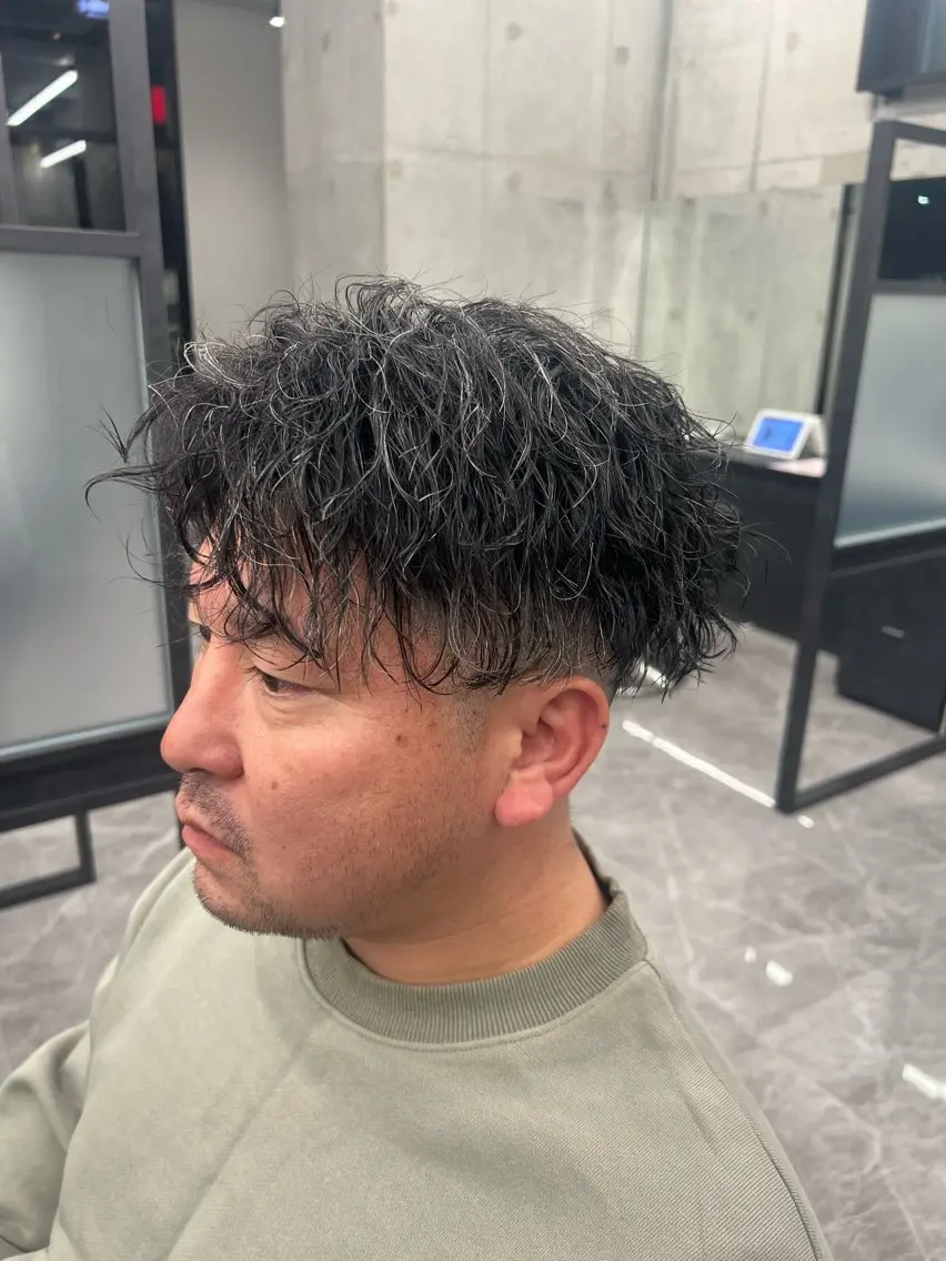 パーマ メンズ カット パーマ トリートメント 古山 侑東 /メンズパーマのヘアスタイル
