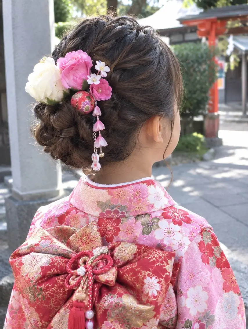 ヘアアレンジ 大人女性カット/ヘア セット✨️片本🌸のヘアスタイル