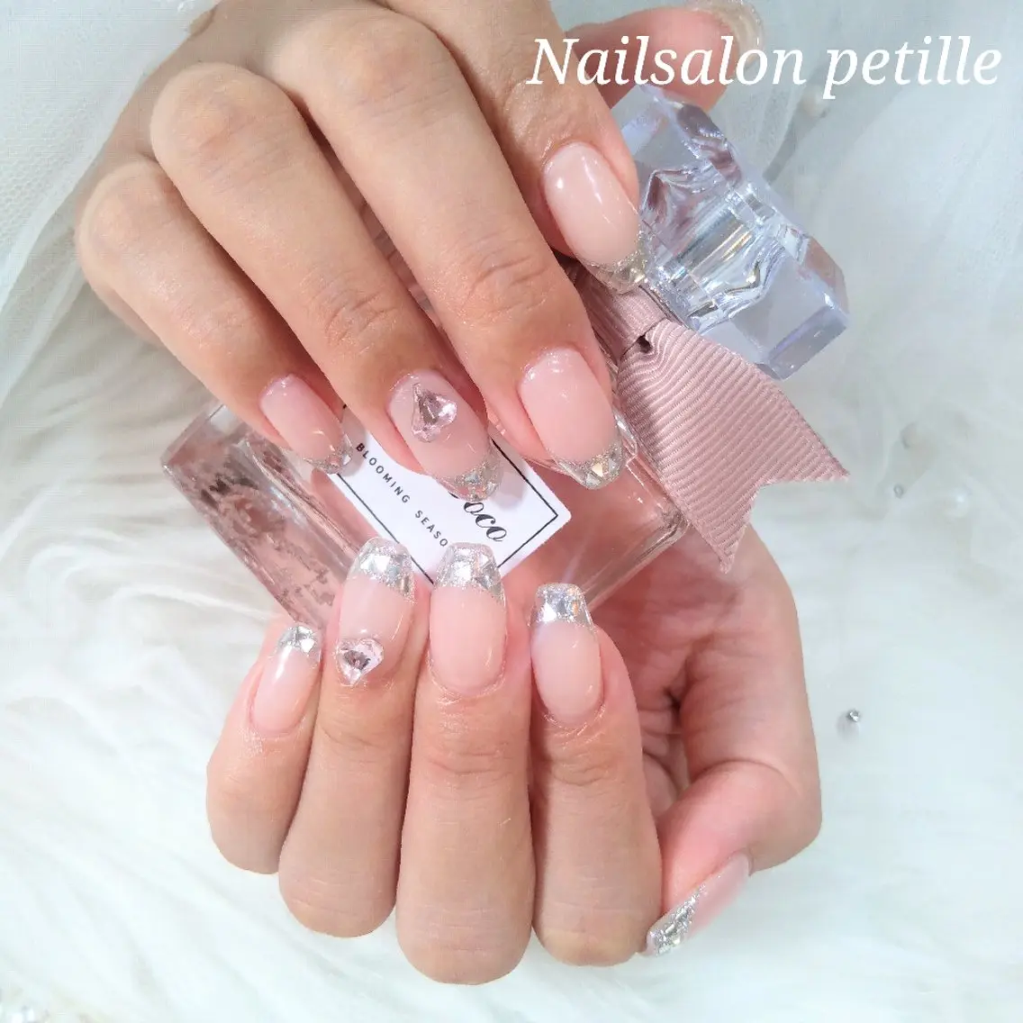 【ジェル】オフあり🌟ガラスフレンチの写真