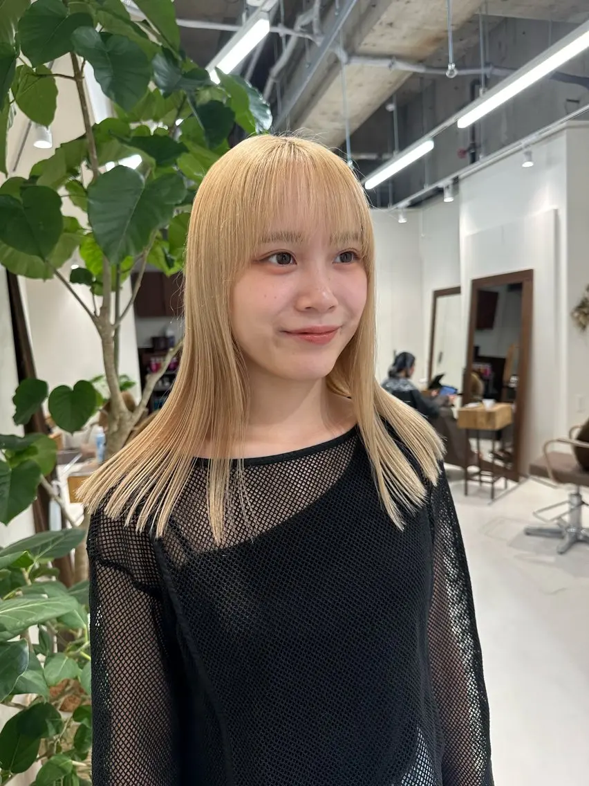 ミディアム カラー カット ヘアカラー トリートメント Liru:smart salon/茅ヶ崎のヘアスタイル
