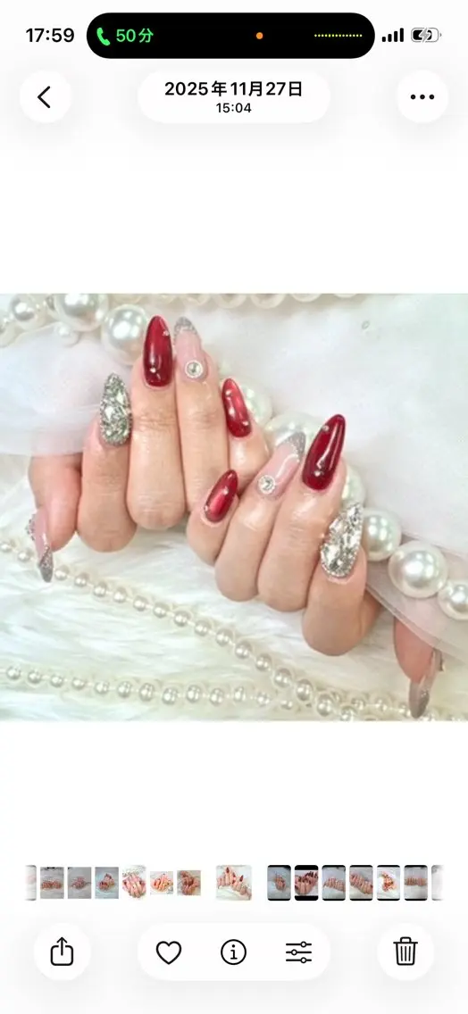 ネイル キラキラネイル 韓国ネイル 持ち込み ワンホンネイル Queeens nailのネイルデザイン