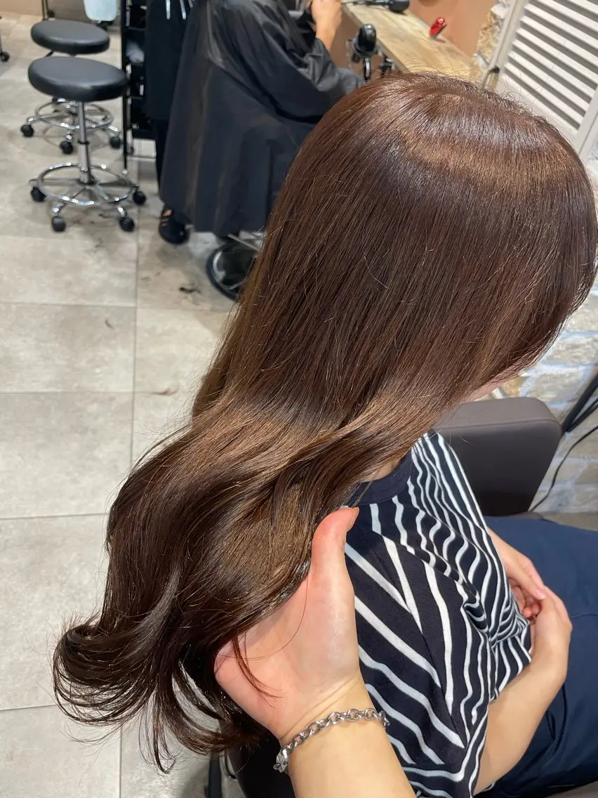 ロング カラー ベージュカラー シアーベージュ 💐パーソナルカラー /市橋加菜💐のヘアスタイル
