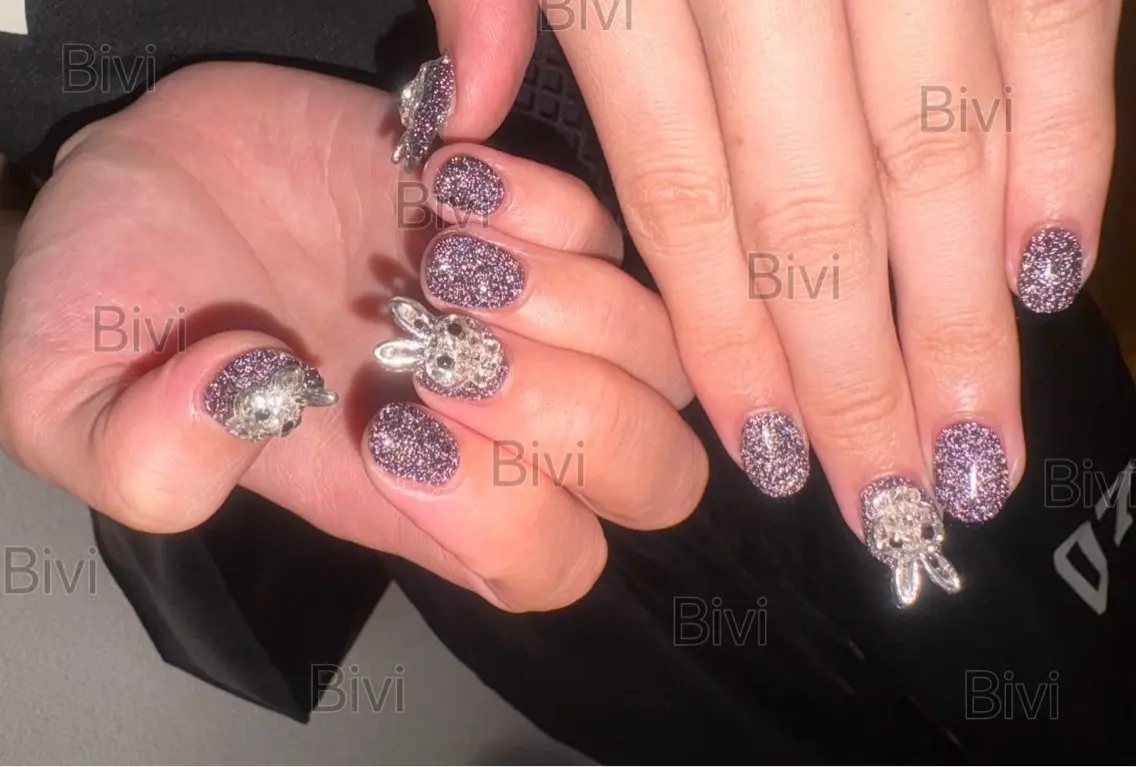 ネイル フラッシュネイル ラメ(グリッター) 持ち込み ハンドネイル ハンドケア ♡Bivi♡自爪に 優しいネイルサロンのネイルデザイン