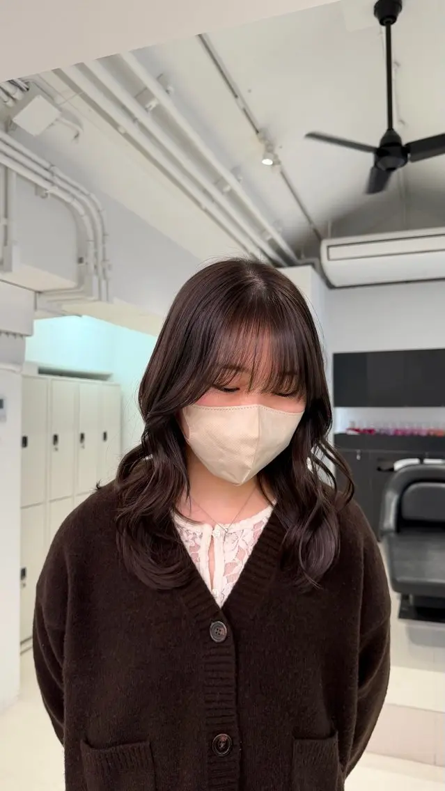 ミディアム カラー カット ヘアカラー トリートメント naturalカラー / Rukaのヘアスタイル