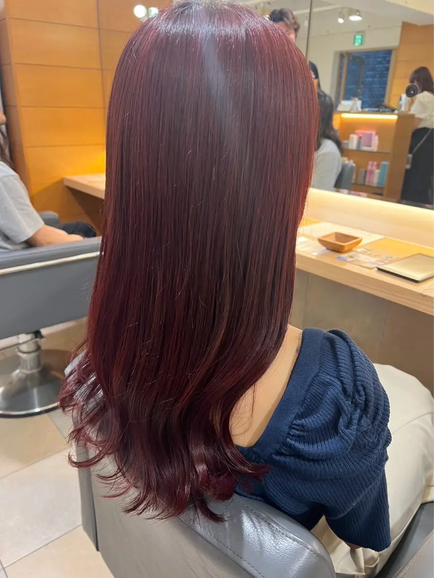 ロング ヘアカラー ヘッドスパ reina✨ 吉祥寺のヘアスタイル