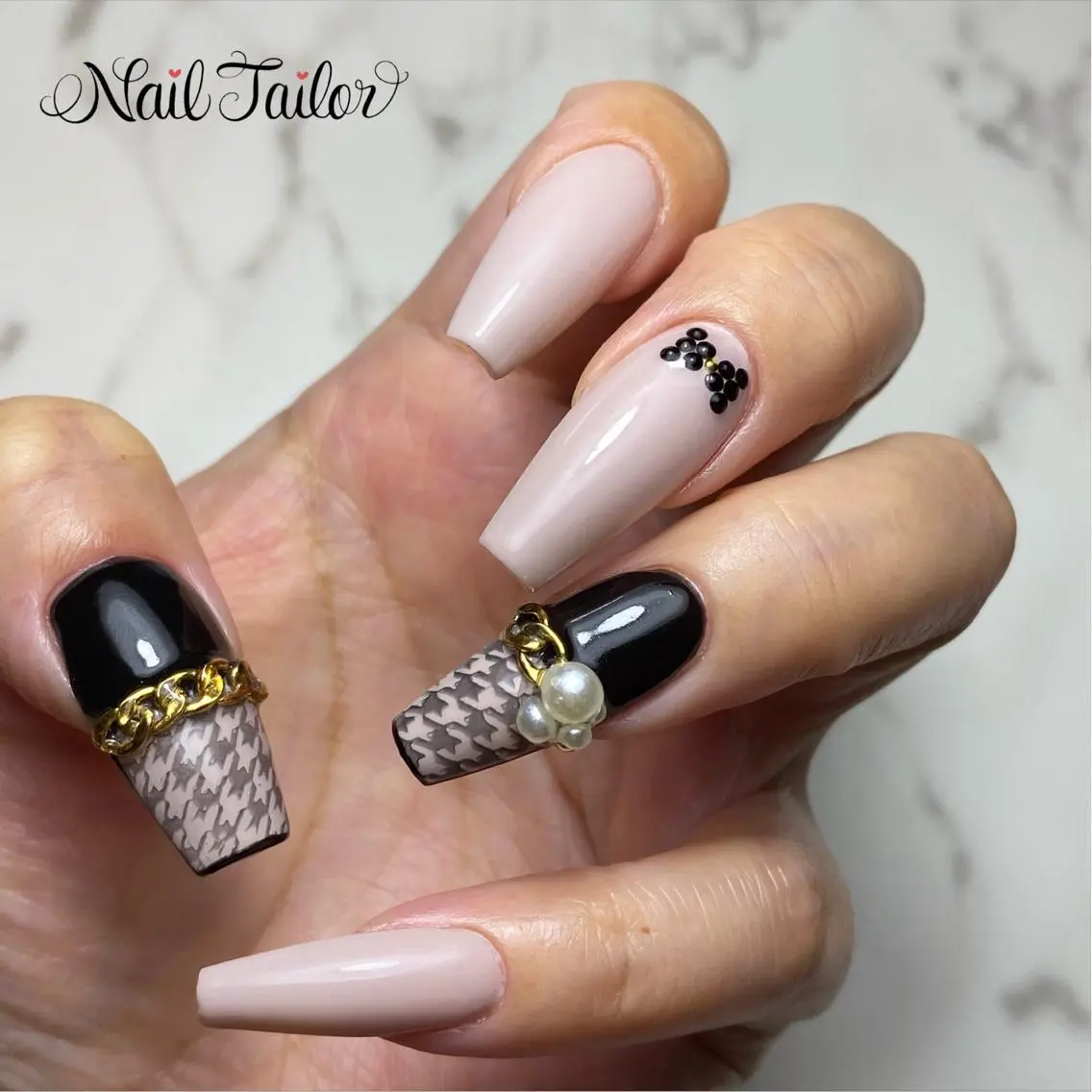 ネイル 韓国ネイル ワンホンネイル ハンドネイル NailTailor ネイルテイラーのネイルデザイン