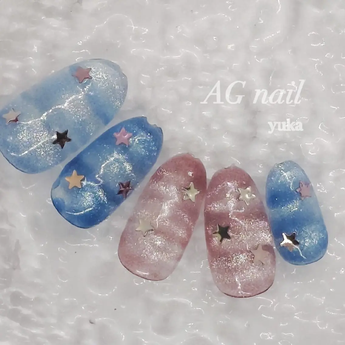ネイル マグネットネイル ハンドネイル AGnail 富永  /ちゅるん韓国ネイルのネイルデザイン