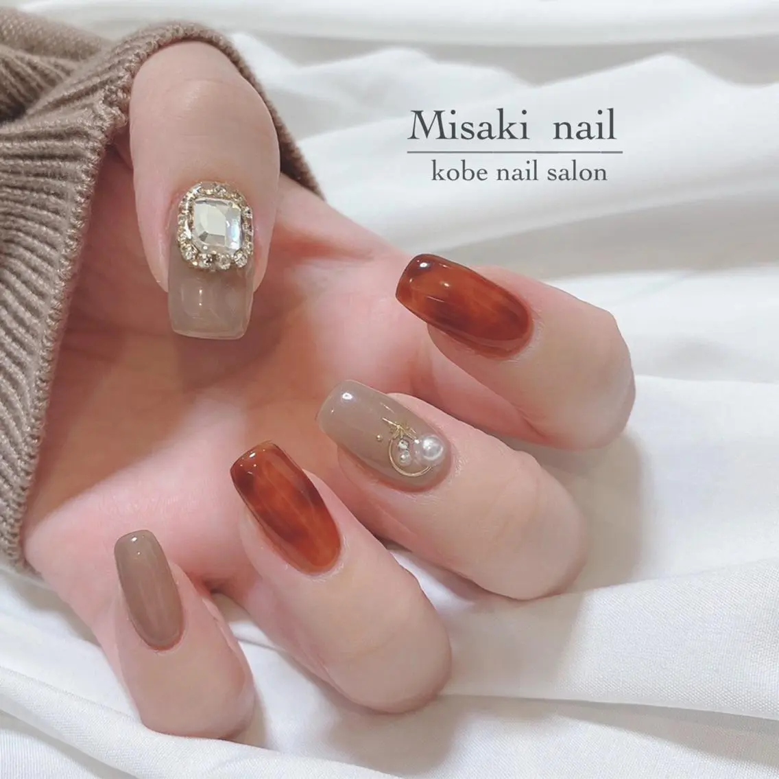 ネイル 韓国ネイル ワンホンネイル ハンドネイル nailsalon miinailsのネイルデザイン