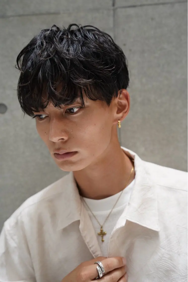 パーマ メンズ カット パーマ トリートメント ヘアセット 再現性No.1ヘア ごーた立川のヘアスタイル