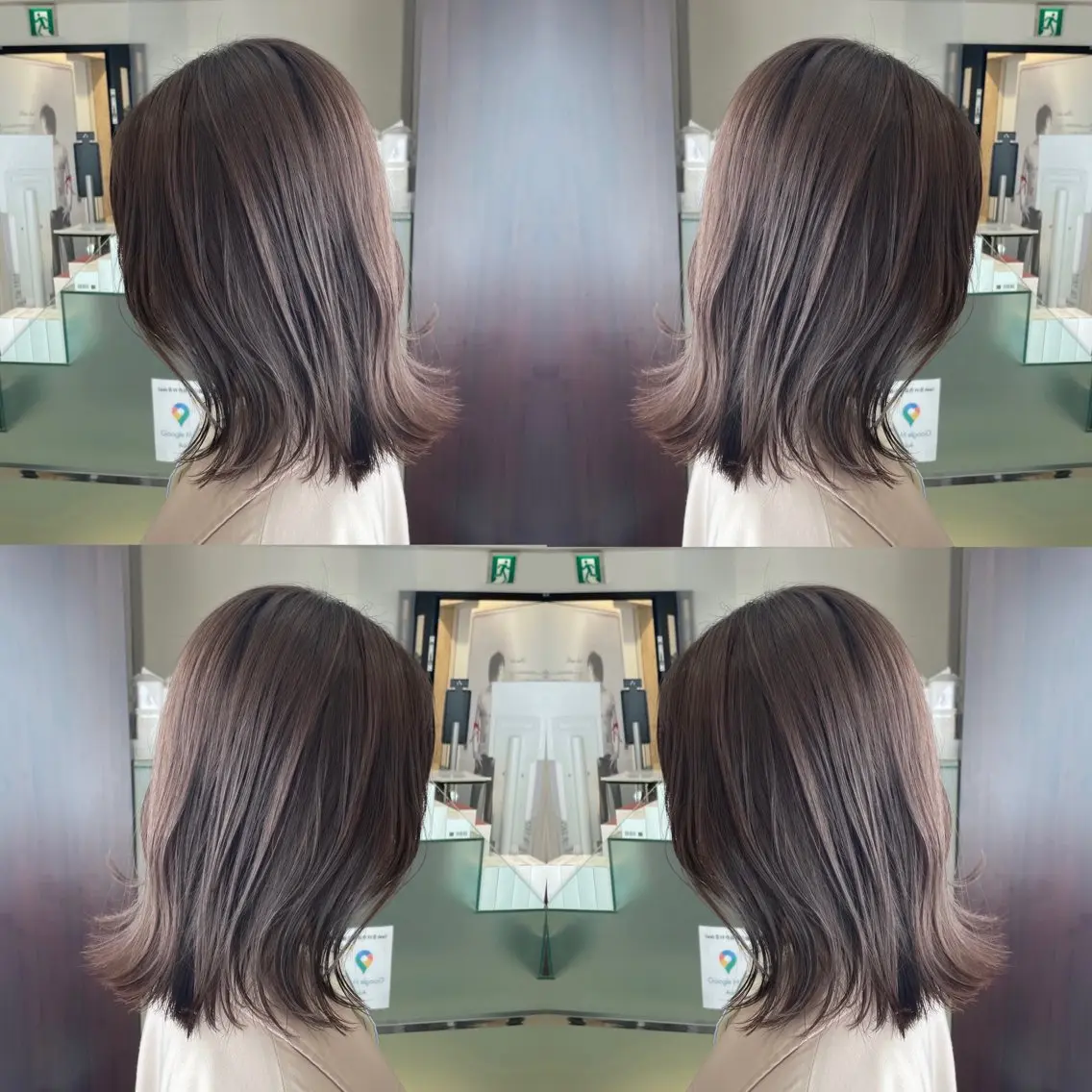 ミディアム カラー ヘアアレンジ 透明感カラー グレージュ オリーブグレージュ オリーブグレー 新宿/顔周りカット/ レイヤー/がっきーのヘアスタイル