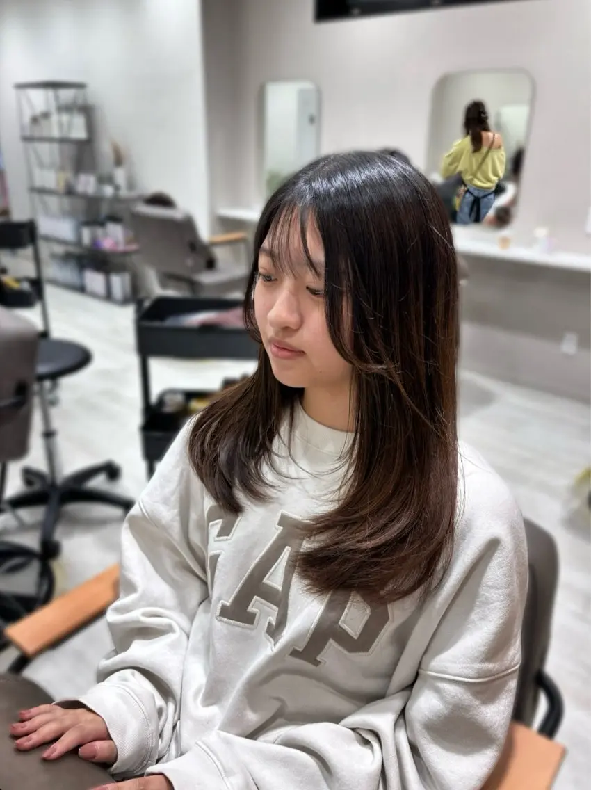 セミロング レイヤーカット カット 🌿髪質改善/レイヤ ー🌿ひかるんのヘアスタイル