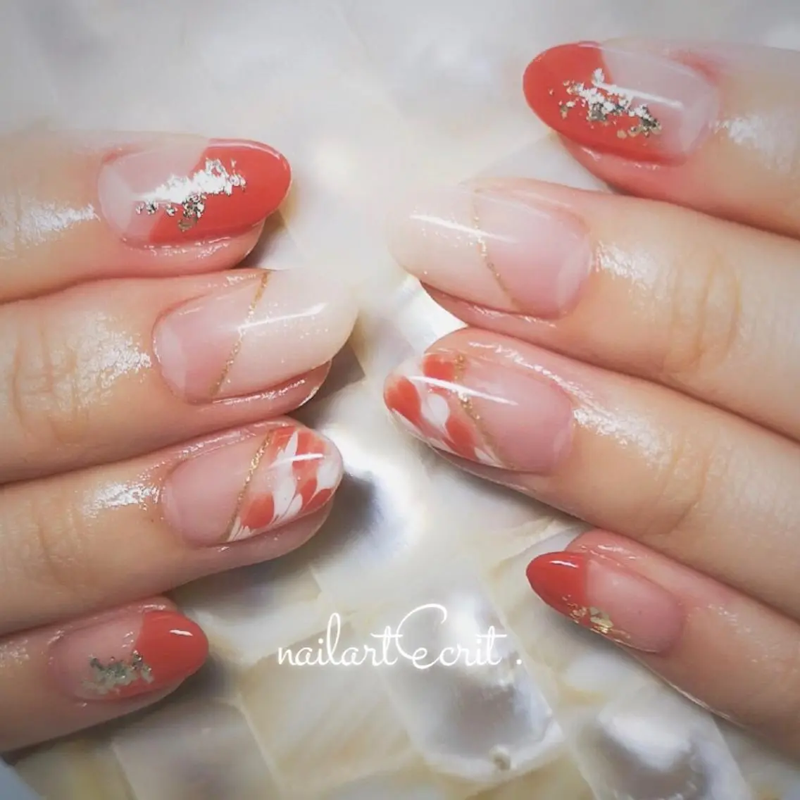 ネイル ハンドネイル nailart ecritのネイルデザイン