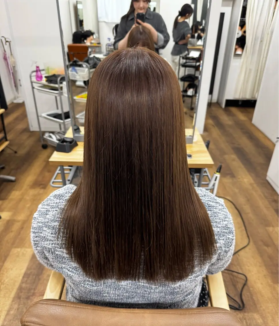 ロング カラー カット ヘアカラー miu-YUCCA カラーモデル募集中のヘアスタイル