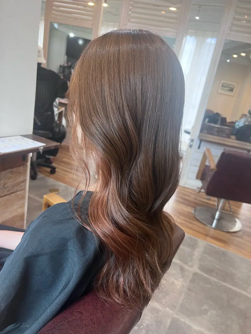 セミロング ヘアカラー Cecilhair なんば店    岩川のヘアスタイル