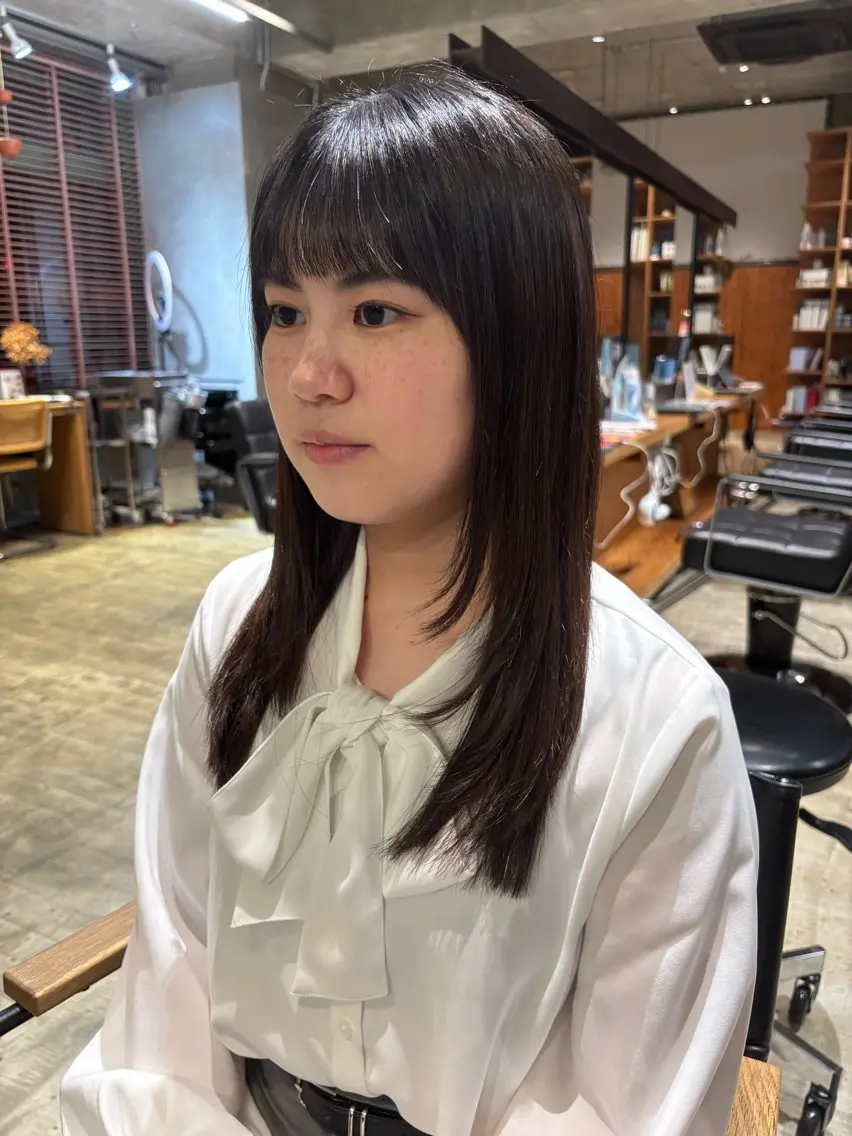 ミディアム カラー カット ヘアカラー 🐈アヤノ/レイヤー /ハッシュカット🐈のヘアスタイル