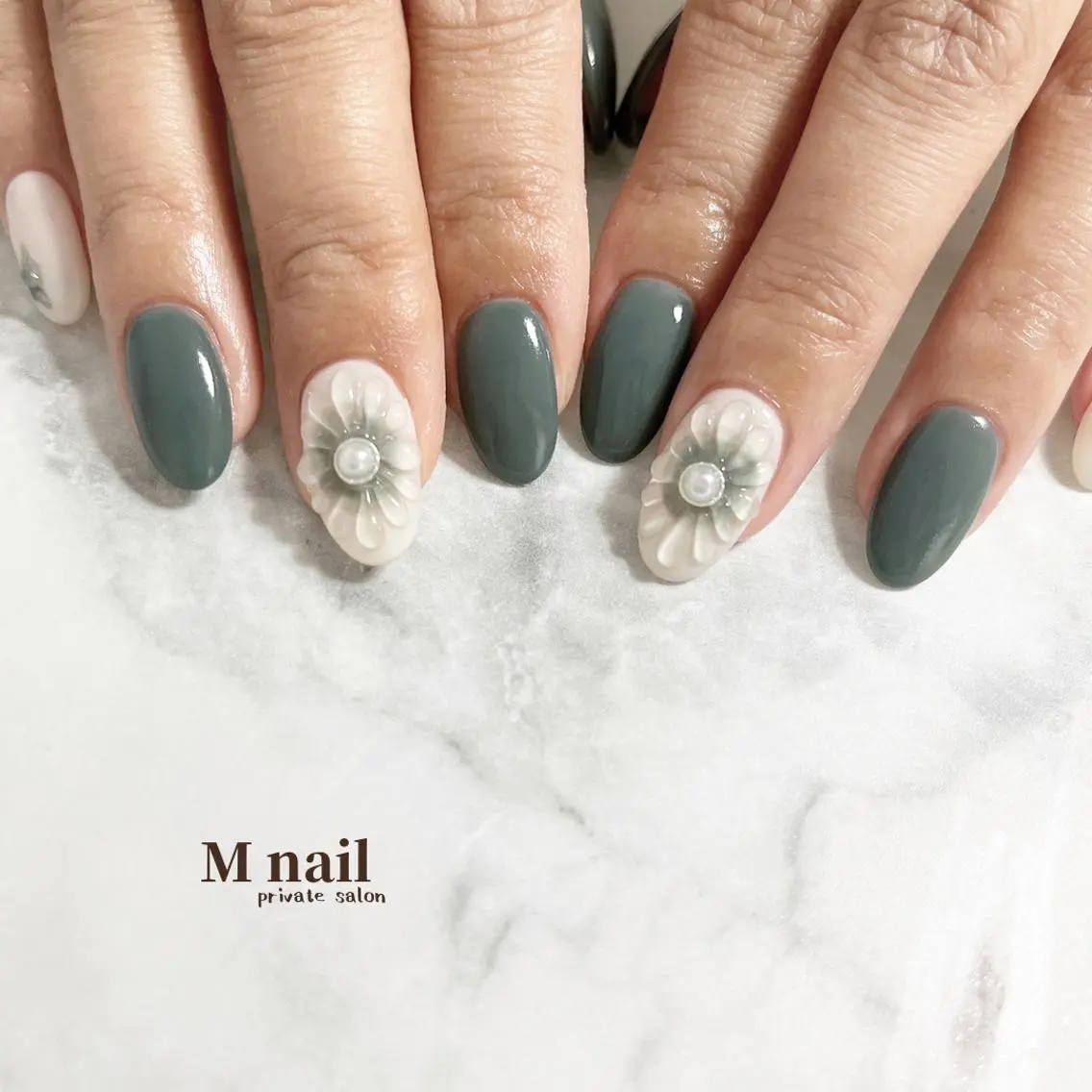 ネイル ぷっくりネイル ハンドネイル M nailのネイルデザイン