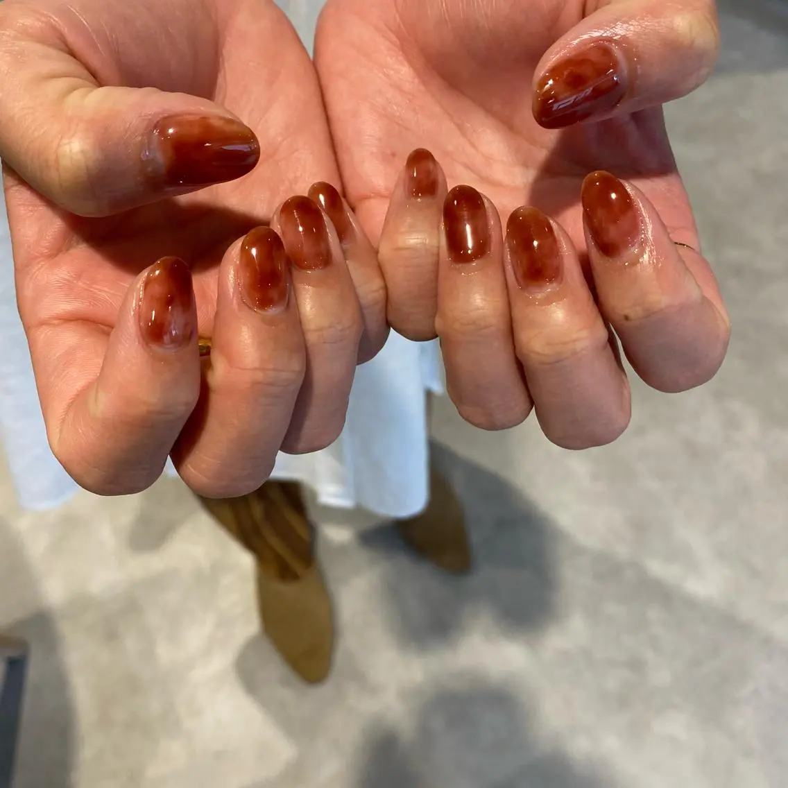 ネイル ニュアンスネイル ハンドネイル RINO AMANE nailのネイルデザイン