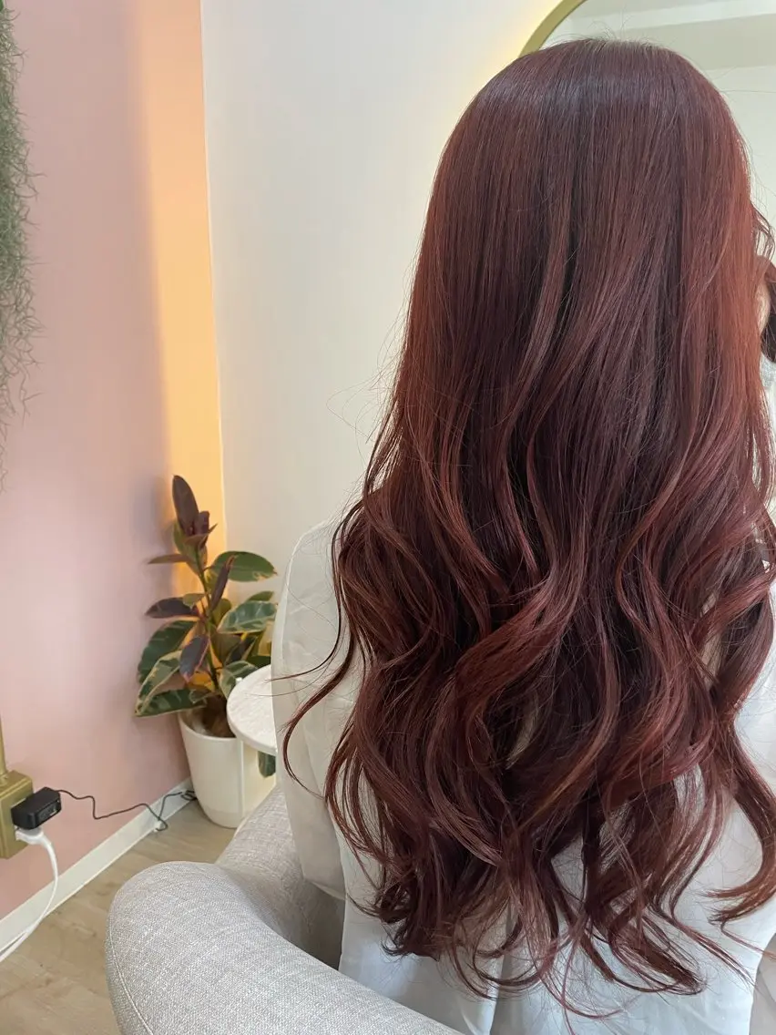ロング カラー ピンクカラー Anuanua’Oe 🌿misa🌿のヘアスタイル