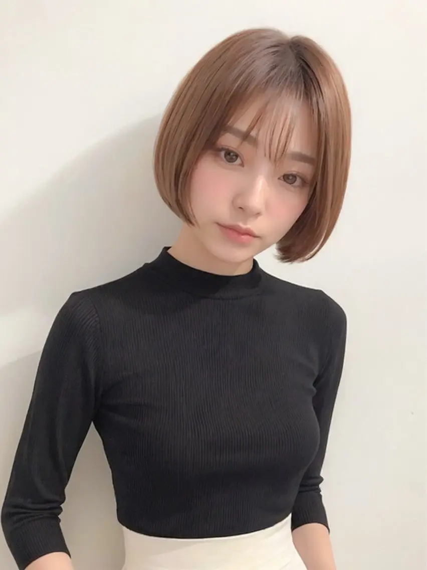 ショート ボブ カット ヘアカラー charme シャルムのヘアスタイル