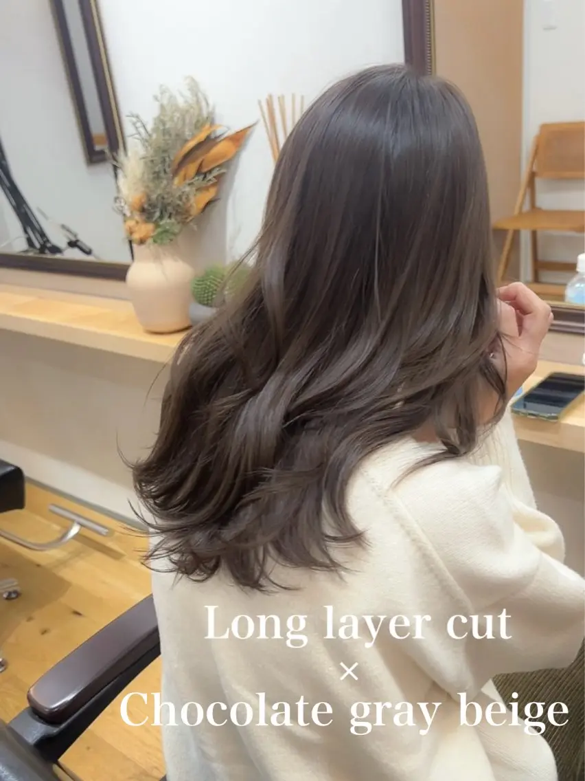 ロング カラー カット ヘアカラー トリートメント レイヤー/髪質改善 パーマtenderのヘアスタイル