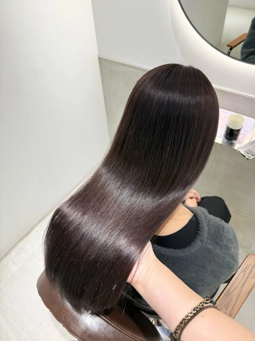ロング 髪質改善 トリートメント 艶髪カラー🫧 髪質改善🪽萩原のヘアスタイル