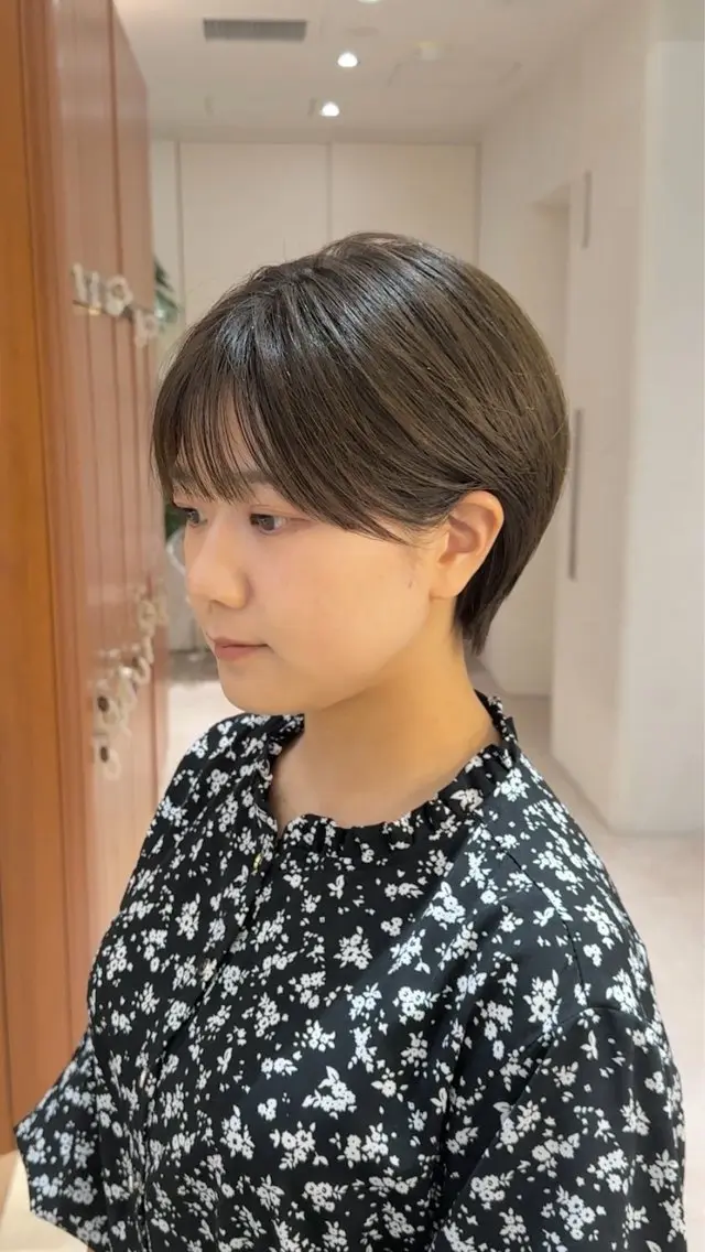 ショート カラー ショートボブ ショートレイヤー ハンサムショート 丸みショート ボブ カット ヘアカラー トリートメント 【渋谷】ボブ・ レイヤーボブ特化✂︎のヘアスタイル