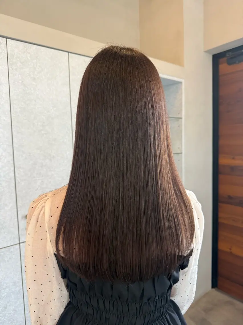 【髪質改善】✨️水素ケアでツヤ倍増✨️矯正+水素ケア⋆✦の写真