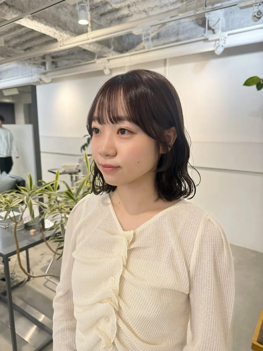 セミロング カット ヘアカラー トリートメント 新宿/顔周りカット +レイヤー=しずく♩のヘアスタイル