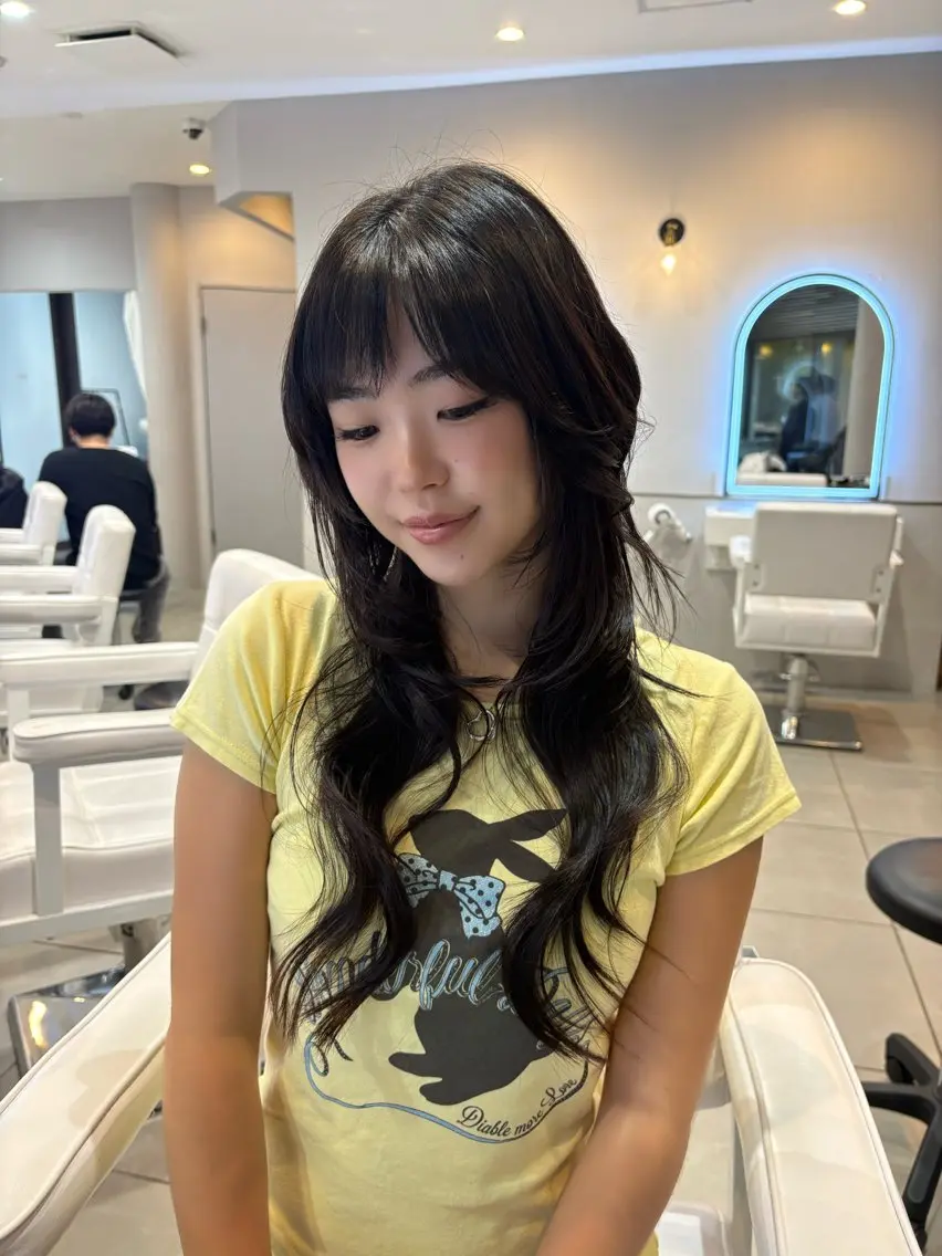 ロング ヘアカラー トリートメント glossyhair _MiMiのヘアスタイル